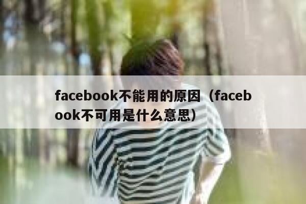 facebook不能用的原因（facebook不可用是什么意思） 第1张