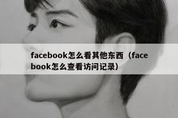 facebook怎么看其他东西（facebook怎么查看访问记录） 第1张