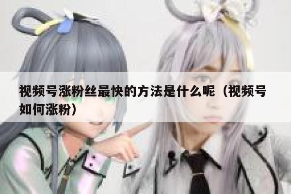视频号涨粉丝最快的方法是什么呢(视频号 如何涨粉) 第1张 视频号涨粉丝最快的方法是什么呢(视频号 如何涨粉) 第1张