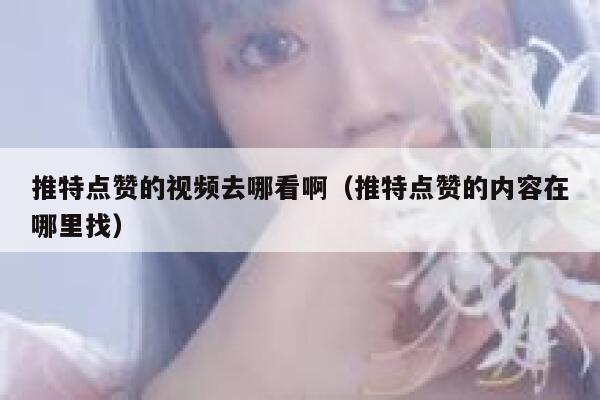 推特点赞的视频去哪看啊（推特点赞的内容在哪里找） 第1张