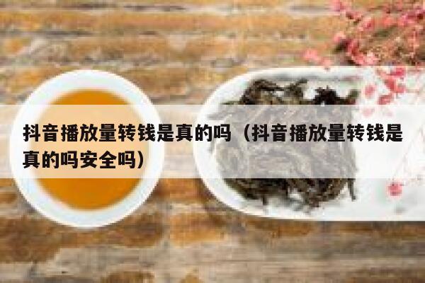 抖音播放量转钱是真的吗(抖音播放量转钱是真的吗安全吗) 第1张 抖音播放量转钱是真的吗(抖音播放量转钱是真的吗安全吗) 第1张