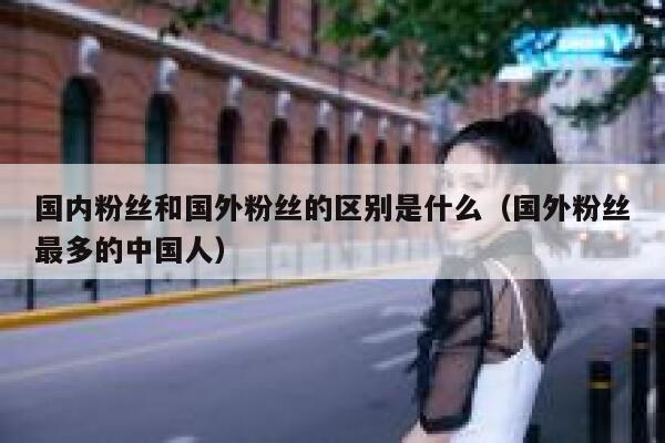 国内粉丝和国外粉丝的区别是什么(国外粉丝最多的中国人) 第1张 国内粉丝和国外粉丝的区别是什么(国外粉丝最多的中国人) 第1张