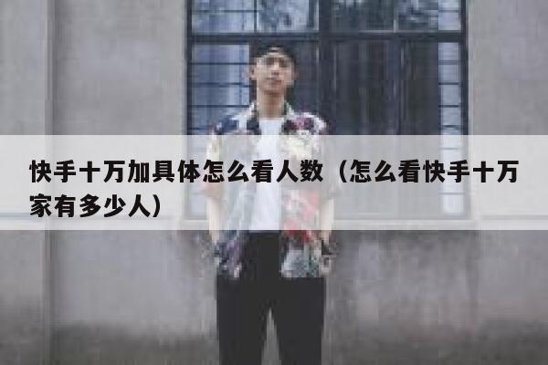 快手十万加具体怎么看人数(怎么看快手十万家有多少人) 第1张 快手十万加具体怎么看人数(怎么看快手十万家有多少人) 第1张