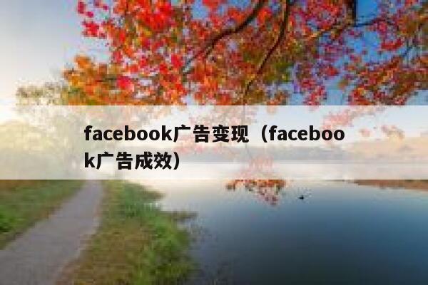 facebook广告变现（facebook广告成效） 第1张