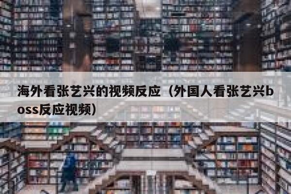 海外看张艺兴的视频反应（外国人看张艺兴boss反应视频） 第1张