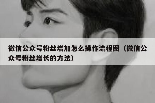 微信公众号粉丝增加怎么操作流程图（微信公众号粉丝增长的方法） 第1张