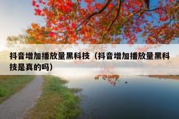 抖音增加播放量黑科技(抖音增加播放量黑科技是真的吗) 第1张 抖音增加播放量黑科技(抖音增加播放量黑科技是真的吗) 第1张