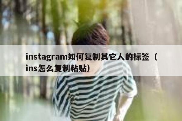 instagram如何复制其它人的标签（ins怎么复制粘贴） 第1张