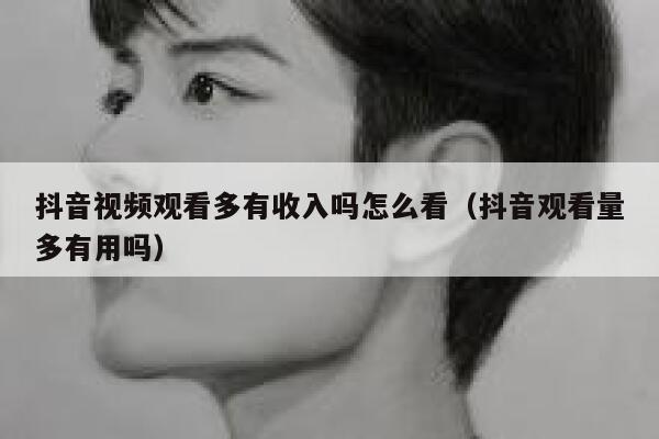 抖音视频观看多有收入吗怎么看(抖音观看量多有用吗) 第1张 抖音视频观看多有收入吗怎么看(抖音观看量多有用吗) 第1张