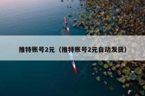 推特账号2元(推特账号2元自动发货) 第1张 推特账号2元(推特账号2元自动发货) 第1张