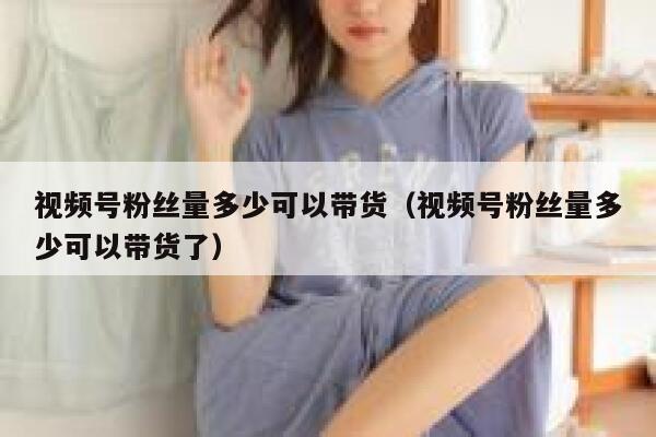 视频号粉丝量多少可以带货（视频号粉丝量多少可以带货了） 第1张