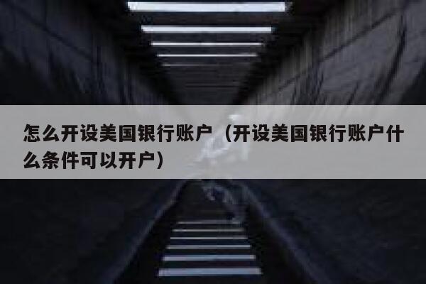 怎么开设美国银行账户（开设美国银行账户什么条件可以开户） 第1张