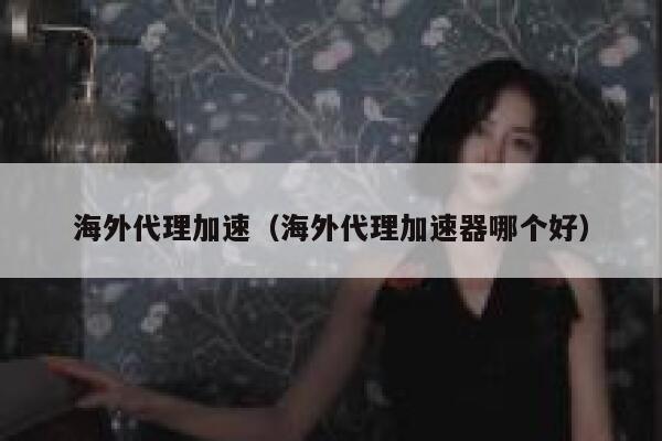 海外代理加速（海外代理加速器哪个好） 第1张