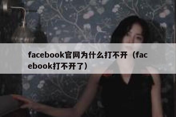 facebook官网为什么打不开（facebook打不开了） 第1张