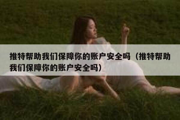 推特帮助我们保障你的账户安全吗（推特帮助我们保障你的账户安全吗） 第1张