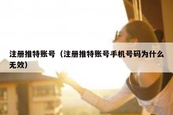 注册推特账号（注册推特账号手机号码为什么无效） 第1张