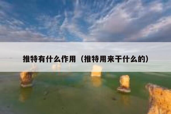 推特有什么作用(推特用来干什么的) 第1张 推特有什么作用(推特用来干什么的) 第1张