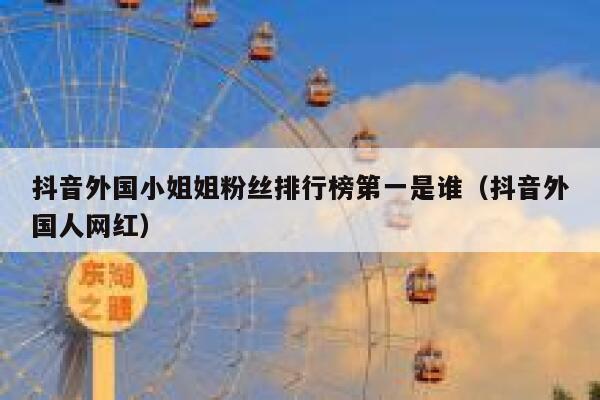 抖音外国小姐姐粉丝排行榜第一是谁（抖音外国人网红） 第1张