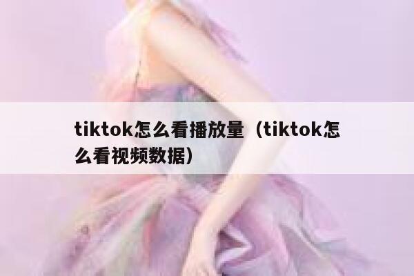 tiktok怎么看播放量(tiktok怎么看视频数据) 第1张 tiktok怎么看播放量(tiktok怎么看视频数据) 第1张