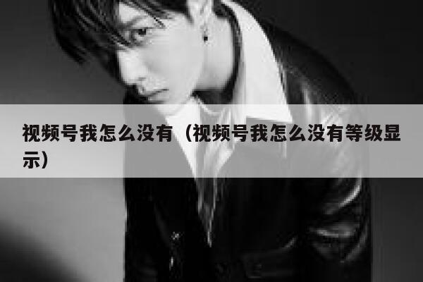 视频号我怎么没有（视频号我怎么没有等级显示） 第1张