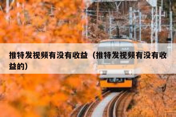 推特发视频有没有收益（推特发视频有没有收益的） 第1张