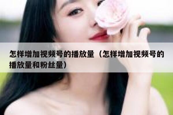 怎样增加视频号的播放量（怎样增加视频号的播放量和粉丝量） 第1张