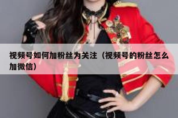 视频号如何加粉丝为关注(视频号的粉丝怎么加微信) 第1张 视频号如何加粉丝为关注(视频号的粉丝怎么加微信) 第1张
