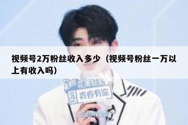 视频号2万粉丝收入多少(视频号粉丝一万以上有收入吗) 第1张 视频号2万粉丝收入多少(视频号粉丝一万以上有收入吗) 第1张