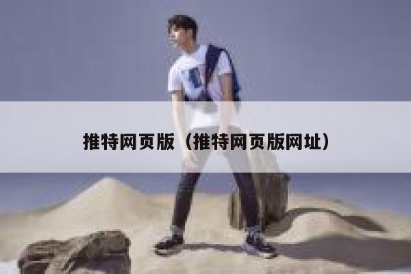 推特网页版（推特网页版网址） 第1张