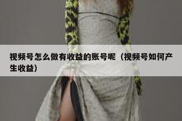 视频号怎么做有收益的账号呢(视频号如何产生收益) 第1张 视频号怎么做有收益的账号呢(视频号如何产生收益) 第1张