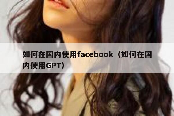如何在国内使用facebook（如何在国内使用GPT） 第1张