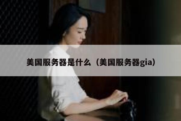 美国服务器是什么（美国服务器gia） 第1张