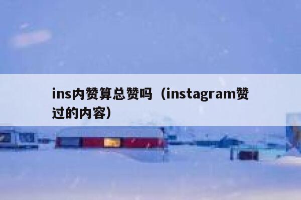 ins内赞算总赞吗（instagram赞过的内容） 第1张