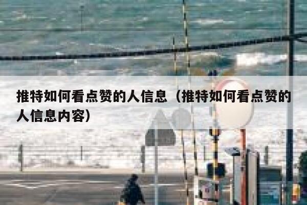 推特如何看点赞的人信息(推特如何看点赞的人信息内容) 第1张 推特如何看点赞的人信息(推特如何看点赞的人信息内容) 第1张