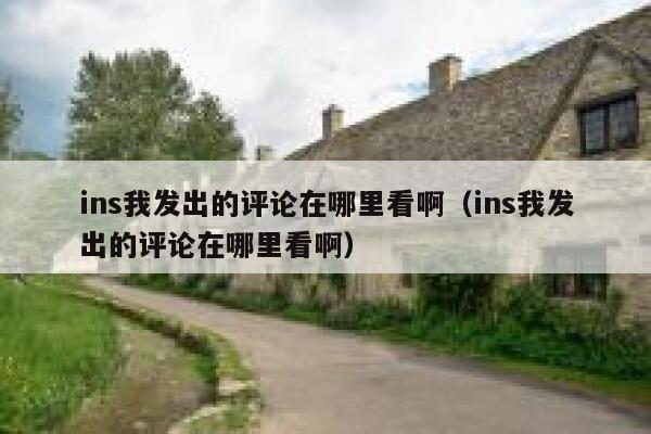 ins我发出的评论在哪里看啊（ins我发出的评论在哪里看啊） 第1张