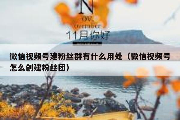 微信视频号建粉丝群有什么用处（微信视频号怎么创建粉丝团） 第1张