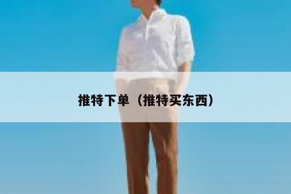 推特下单（推特买东西） 第1张