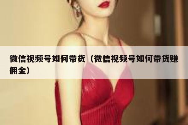 微信视频号如何带货（微信视频号如何带货赚佣金） 第1张
