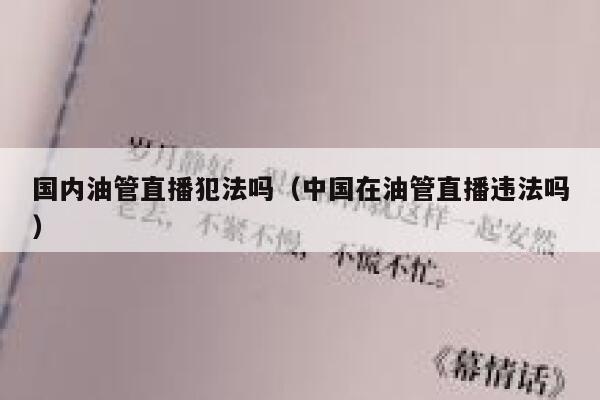 国内油管直播犯法吗（中国在油管直播违法吗） 第1张
