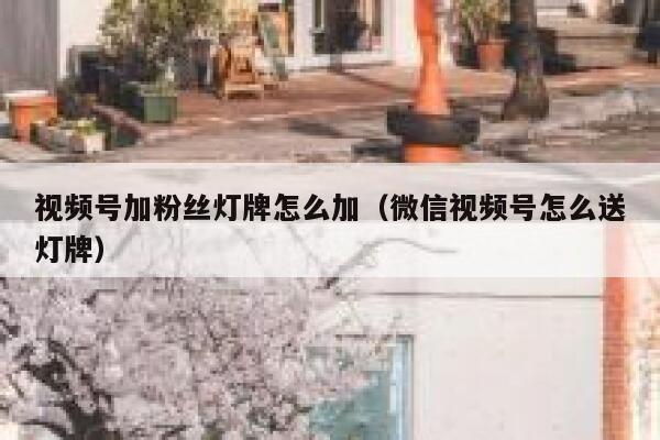 视频号加粉丝灯牌怎么加（微信视频号怎么送灯牌） 第1张