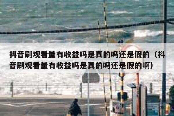 抖音刷观看量有收益吗是真的吗还是假的（抖音刷观看量有收益吗是真的吗还是假的啊） 第1张