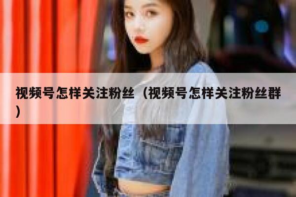 视频号怎样关注粉丝（视频号怎样关注粉丝群） 第1张