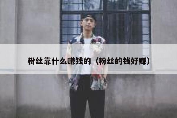 粉丝靠什么赚钱的(粉丝的钱好赚) 第1张 粉丝靠什么赚钱的(粉丝的钱好赚) 第1张