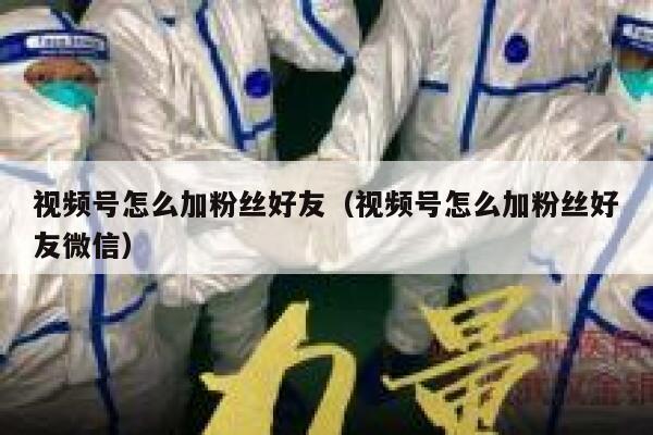 视频号怎么加粉丝好友(视频号怎么加粉丝好友微信) 第1张 视频号怎么加粉丝好友(视频号怎么加粉丝好友微信) 第1张