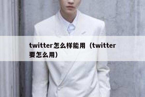 twitter怎么样能用（twitter要怎么用） 第1张