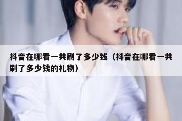 抖音在哪看一共刷了多少钱（抖音在哪看一共刷了多少钱的礼物） 第1张