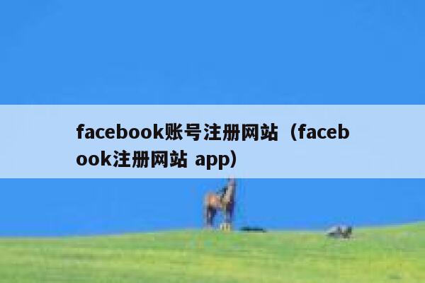facebook账号注册网站(facebook注册网站 app) 第1张 facebook账号注册网站(facebook注册网站 app) 第1张