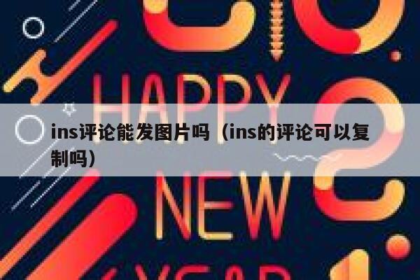 ins评论能发图片吗（ins的评论可以复制吗） 第1张