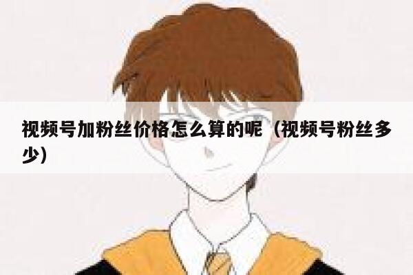 视频号加粉丝价格怎么算的呢（视频号粉丝多少） 第1张
