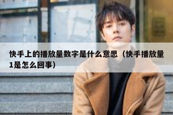 快手上的播放量数字是什么意思（快手播放量1是怎么回事） 第1张